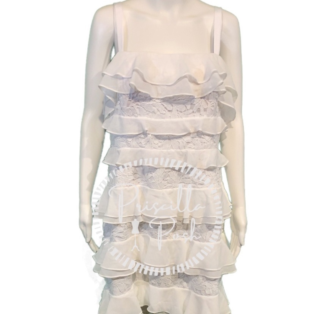 NWT Lilly Pulitzer “Olive” White Ruffle Tank Dress - Picture 6 of 11